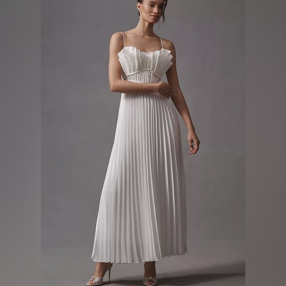 Acler Sanna Pleated Maxi Dress - US Size 4